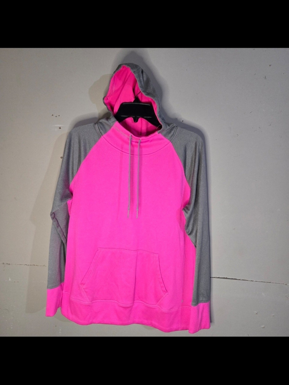 Danskin Now Pink and Gray Hooded Pullover